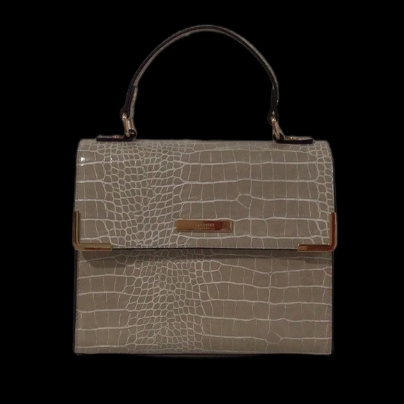 Dune London Faux Leather Animal Embossed Handbag, Shoulder Bag, Crossbody, Tan - Picture 4 of 12